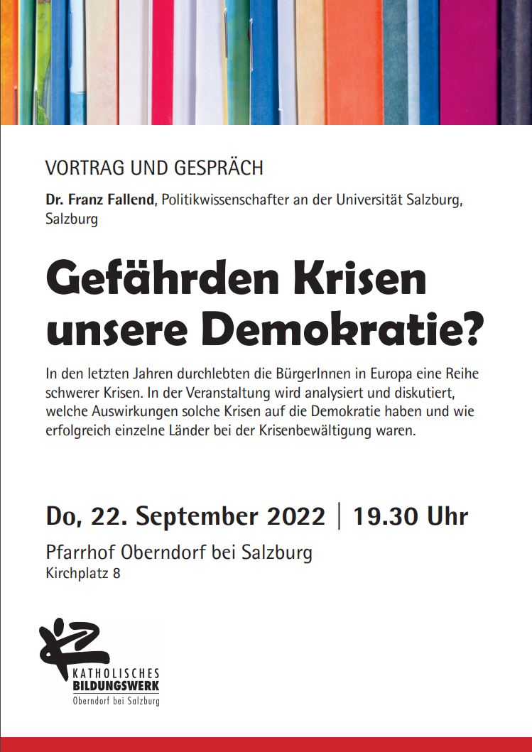 Gefährden Krisen unsere Demokratie: Stadtpfarre-oberndorf